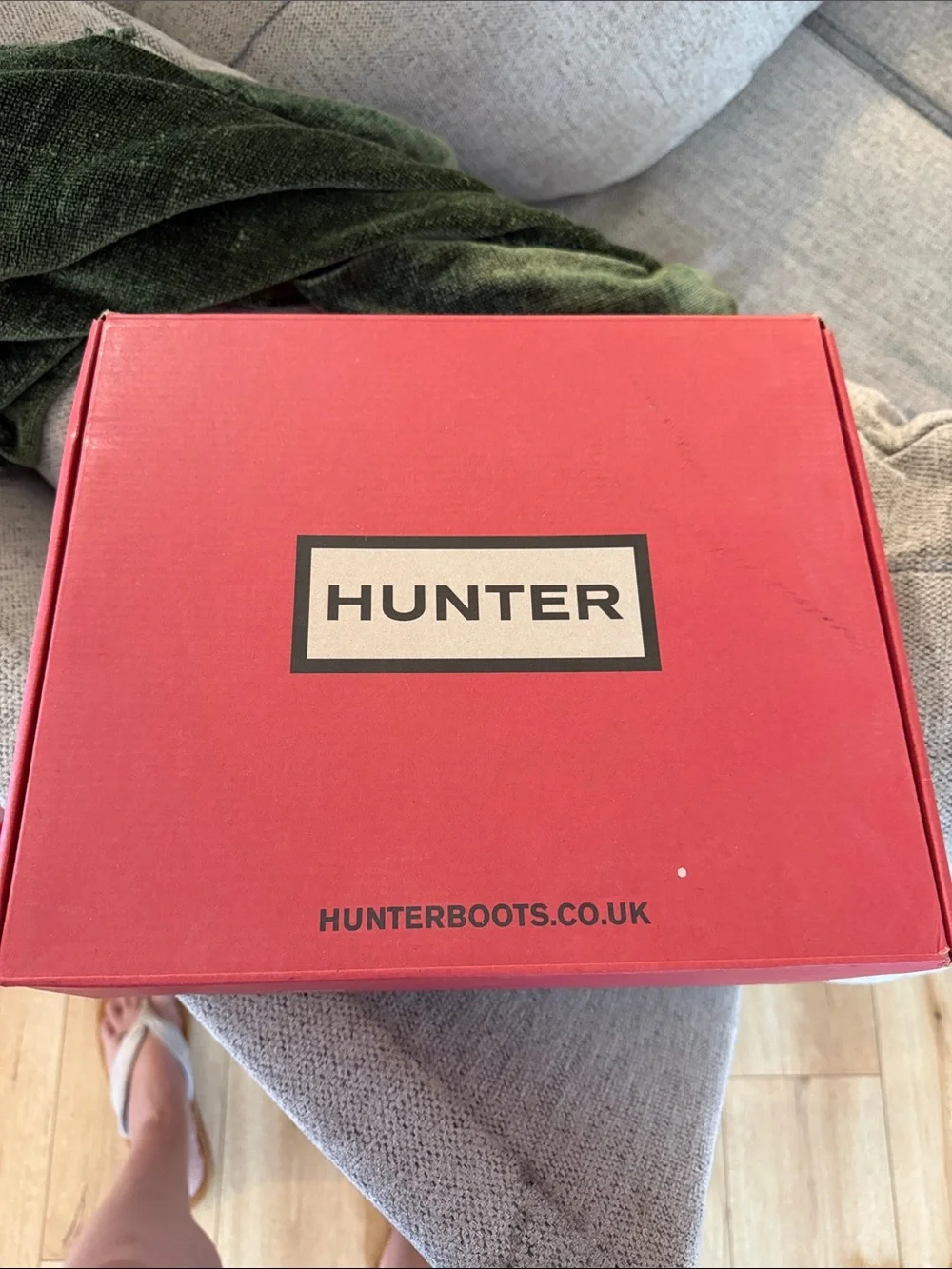 Hunter Kids Matte Forest Green Chelsea Rain Boots